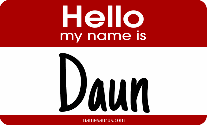 Hello my name is Daun png download