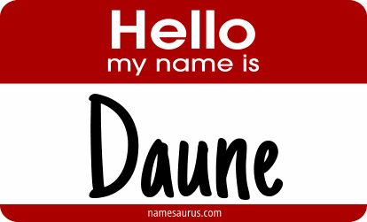 Hello my name is Daune png download
