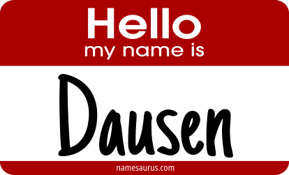 Hello my name is Dausen png download