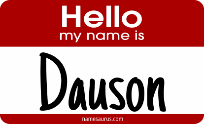 Hello my name is Dauson png download