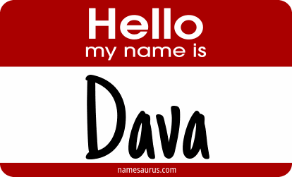 Hello my name is Dava png download