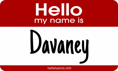 Hello my name is Davaney png download