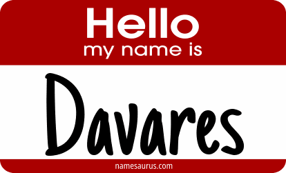 Hello my name is Davares png download