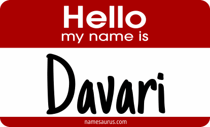 Hello my name is Davari png download