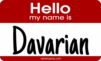 Hello my name is Davarian png download