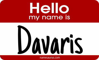 Hello my name is Davaris png download