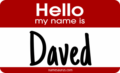 Hello my name is Daved png download