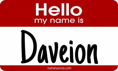 Hello my name is Daveion png download