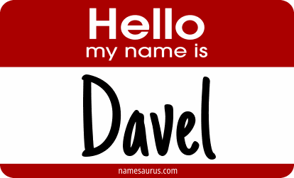 Hello my name is Davel png download