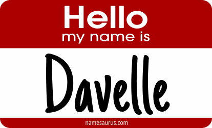 Hello my name is Davelle png download