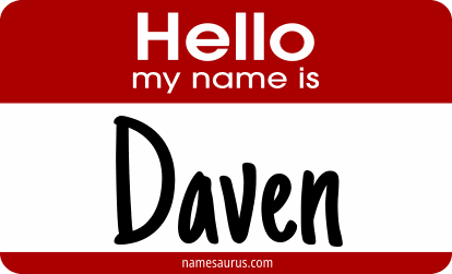 Hello my name is Daven png download