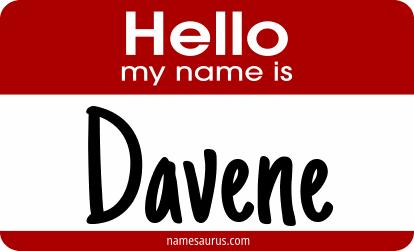 Hello my name is Davene png download