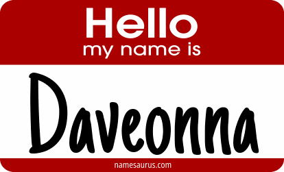 Hello my name is Daveonna png download