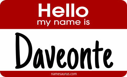 Hello my name is Daveonte png download