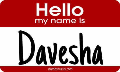 Hello my name is Davesha png download