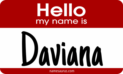 Hello my name is Daviana png download