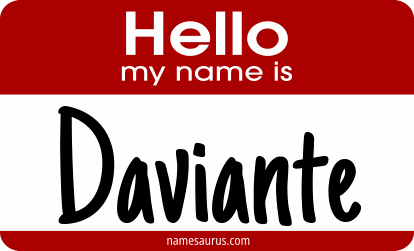 Hello my name is Daviante png download