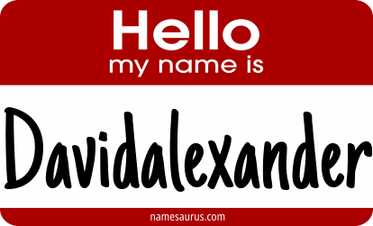 Hello my name is Davidalexander png download