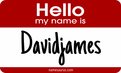 Hello my name is Davidjames png download