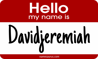 Hello my name is Davidjeremiah png download