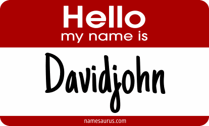 Hello my name is Davidjohn png download