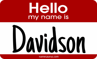 Hello my name is Davidson png download