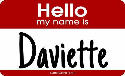 Hello my name is Daviette png download