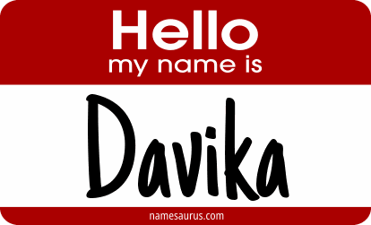 Hello my name is Davika png download