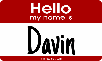 Hello my name is Davin png download