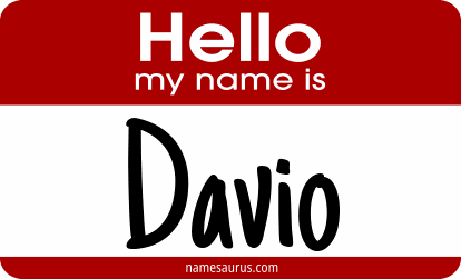 Hello my name is Davio png download