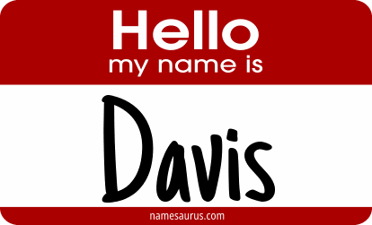Hello my name is Davis png download