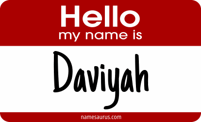 Hello my name is Daviyah png download