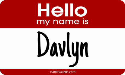 Hello my name is Davlyn png download