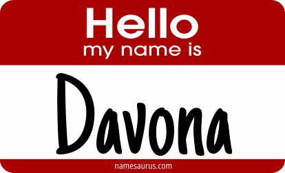 Hello my name is Davona png download