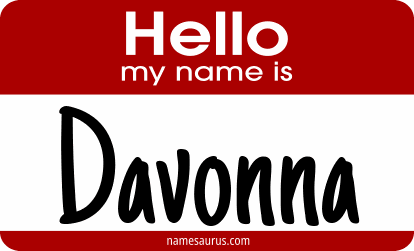 Hello my name is Davonna png download