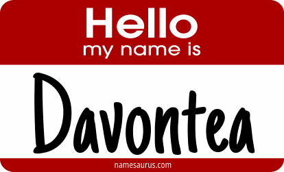 Hello my name is Davontea png download