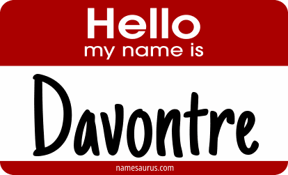 Hello my name is Davontre png download