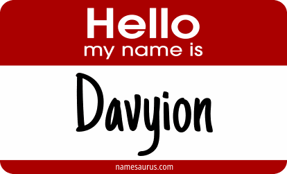 Hello my name is Davyion png download