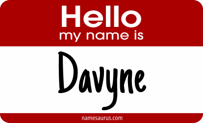 Hello my name is Davyne png download