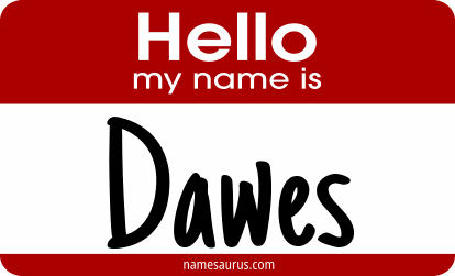 Hello my name is Dawes png download
