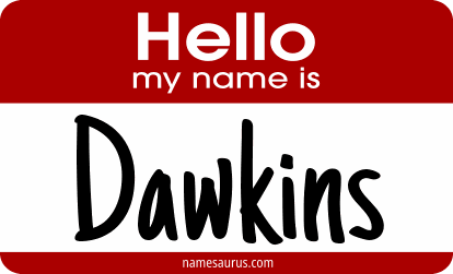 Hello my name is Dawkins png download