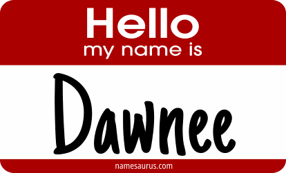Hello my name is Dawnee png download