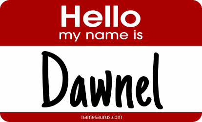 Hello my name is Dawnel png download