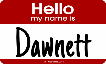 Hello my name is Dawnett png download