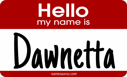 Hello my name is Dawnetta png download