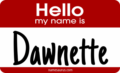 Hello my name is Dawnette png download