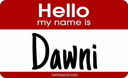 Hello my name is Dawni png download