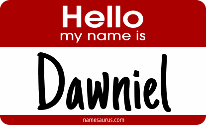 Hello my name is Dawniel png download