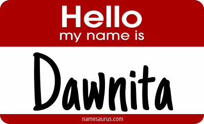 Hello my name is Dawnita png download