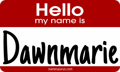 Hello my name is Dawnmarie png download